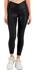 Womens Leggings Crackle Texture Black Size Small JENNI