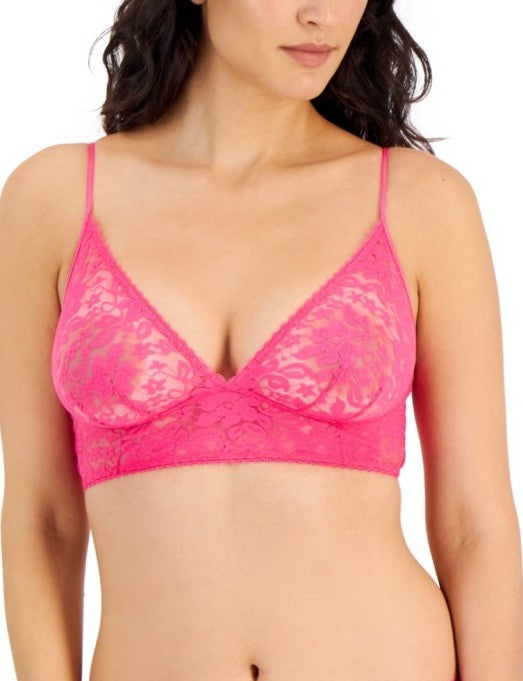 I.N.C. International Concepts Women's Lace Bralette Lingerie Pink Lightening L