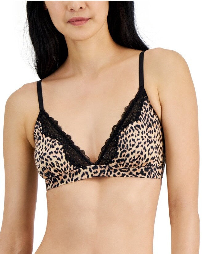 INC International Concepts Satin w/Lace Trim Bralette Style Women's Bra NWT