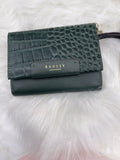 Radley London Croc-Embossed Arlington Court Leather Wallet Dark Green