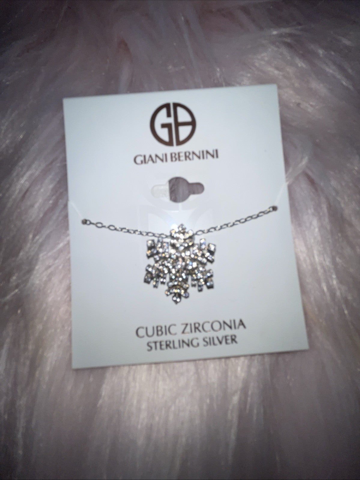 Giani BerniniCubic Zirconia Snowflake Pendant Necklace in Sterling Silver 16”+2”