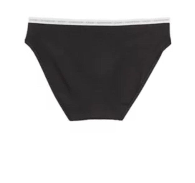 NWT  Calvin Klein  WOMEN'S (LARGE) CK One Cotton Single BIKINI QD3785 - BLACK
