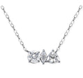 Giani Bernini Multi Cut Pendant Necklace Sterling Silver 16’+2’ Extender 