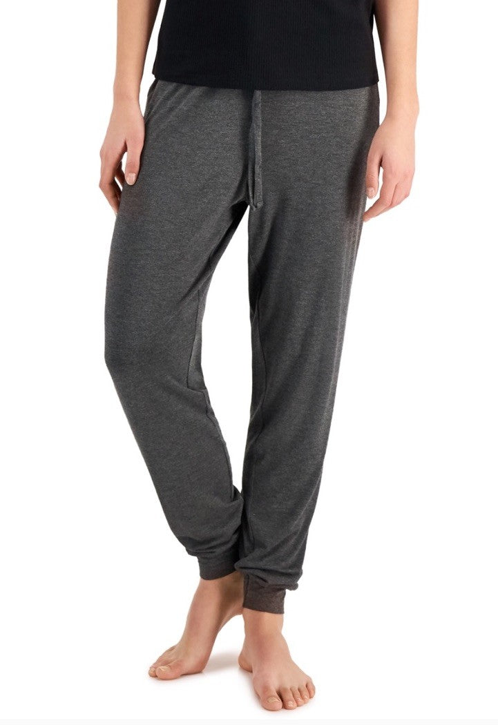 Jenni Printed Jogger Pajama Pants Charcoal Hthr M