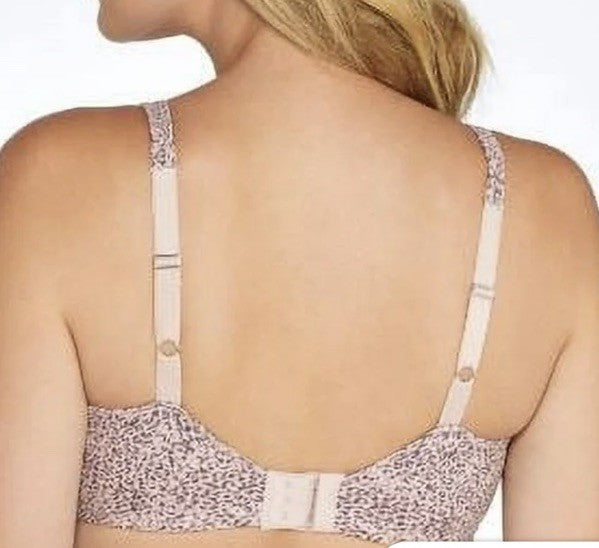 Bali Passion for Comfort Seamless Underwire Minimizer Bra 3385 Rose Animal 38C