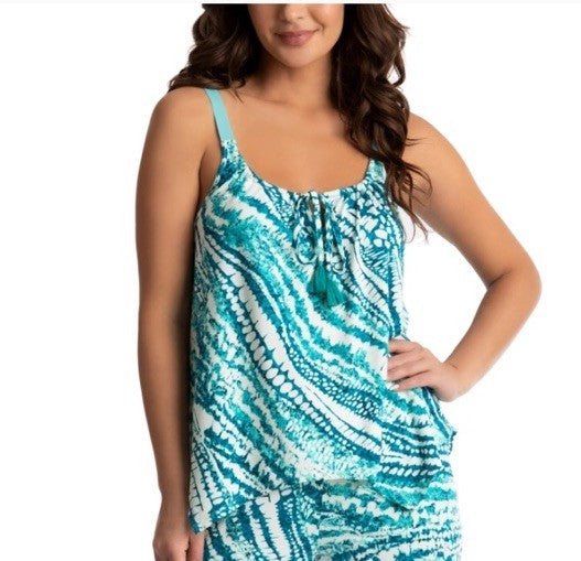 Linea Donatella Amaya Pajama Top Blue M
