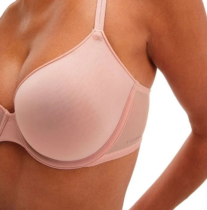 Calvin Klein Perfectly Fit Modern T-Shirt Underwire Bra Nude Color 34A