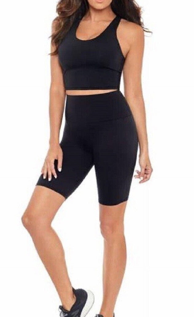 Miraclesuit Tummy Control Shaping Bike Shorts Deep Black S - 2366 Small