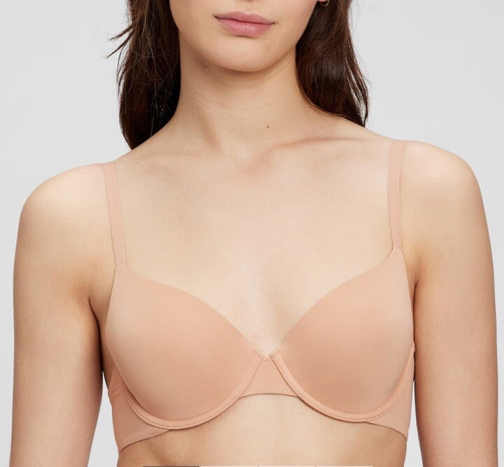 GapBody Everyday T-shirt Bra 34D Brush Beige