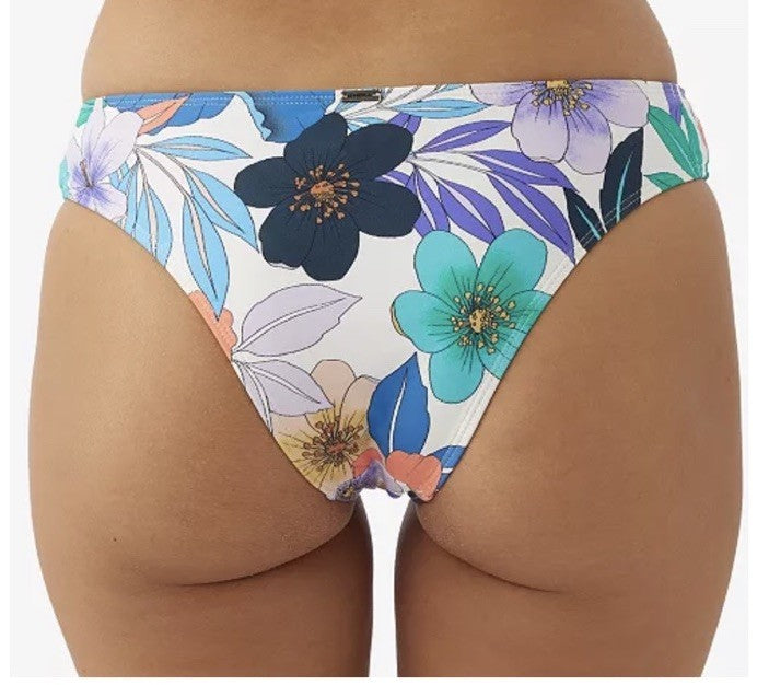 O'NEILL Women's Swim Abbie Floral Matira Cheeky Bikini Bottom Size XS 8420