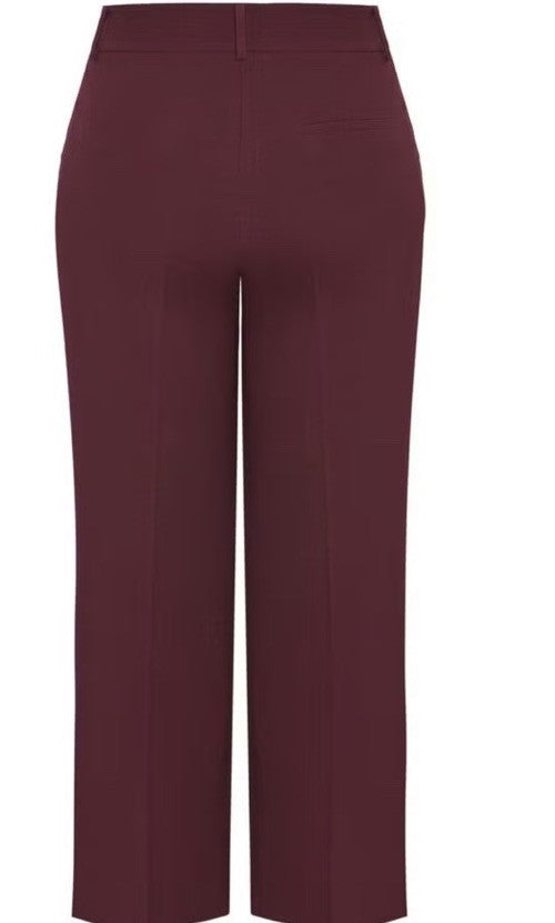 CITY CHIC Trendy Plus Size Audrie Pants Wine Color Size 22