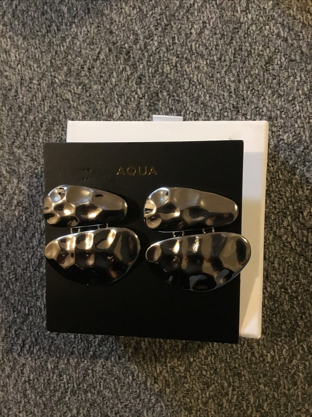 Aqua Silver Earrings One Size Style 80RAU102
