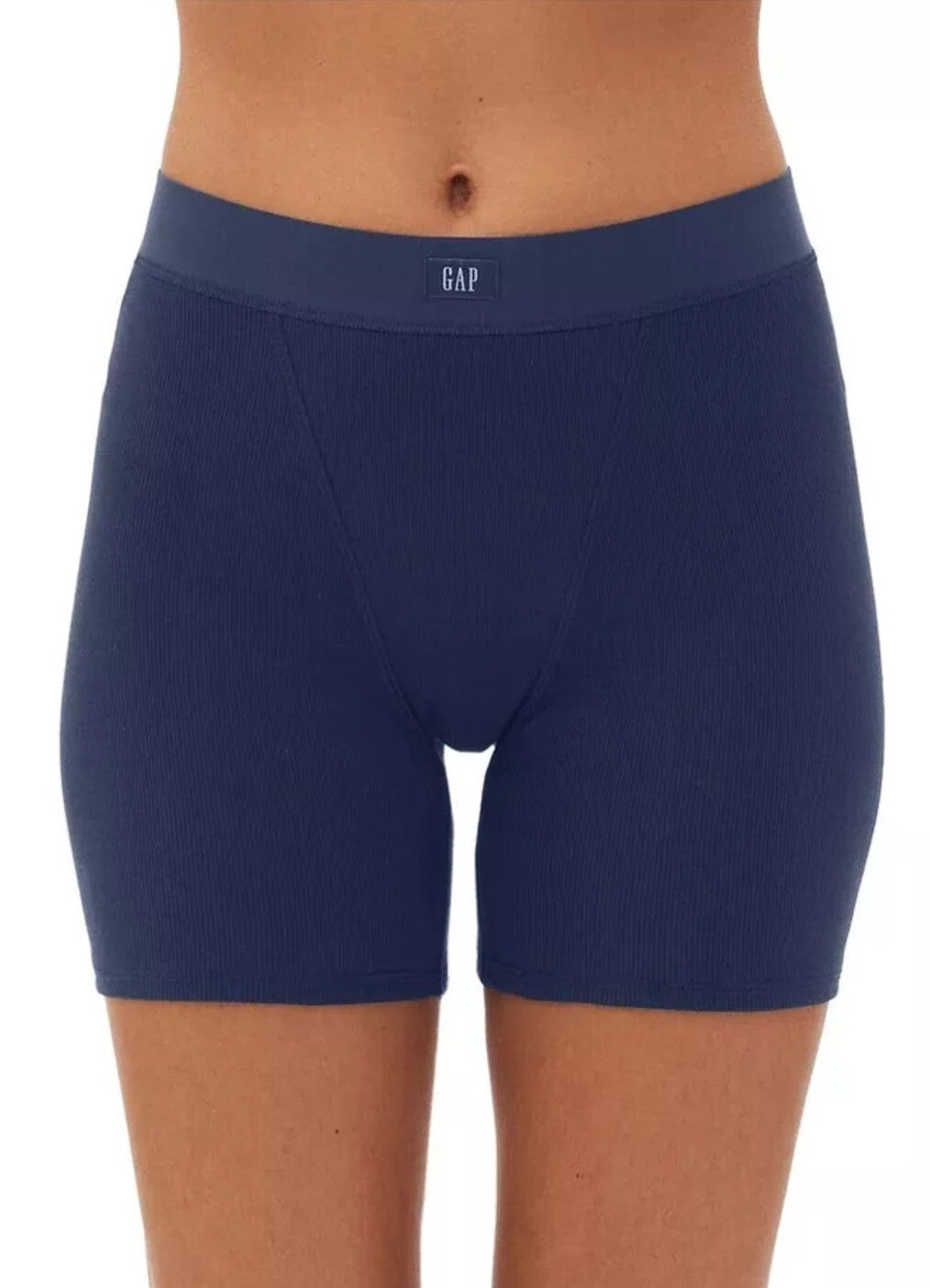 GAP GapBody Women's Logo Comfort High-Waist Shorts GPW0107 Small Navy