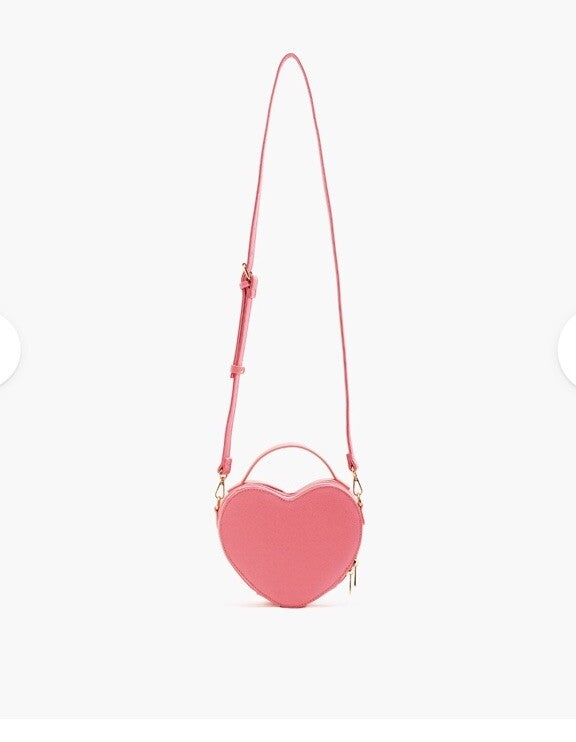 Like Dreams Love Heart Crossbody Bag Pink