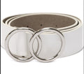 I.N.C. International Concepts Double Circle Belt Women's XL White