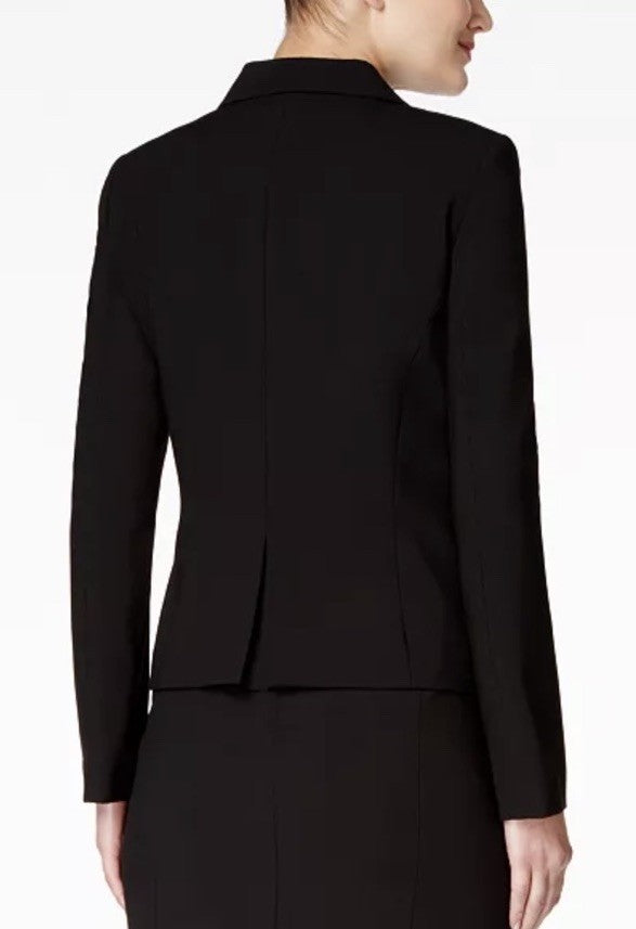 Calvin Klein Two-Button Blazer Black Size 4
