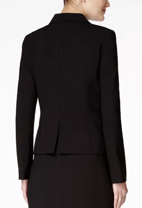 Calvin Klein Two-Button Blazer Black Size 4