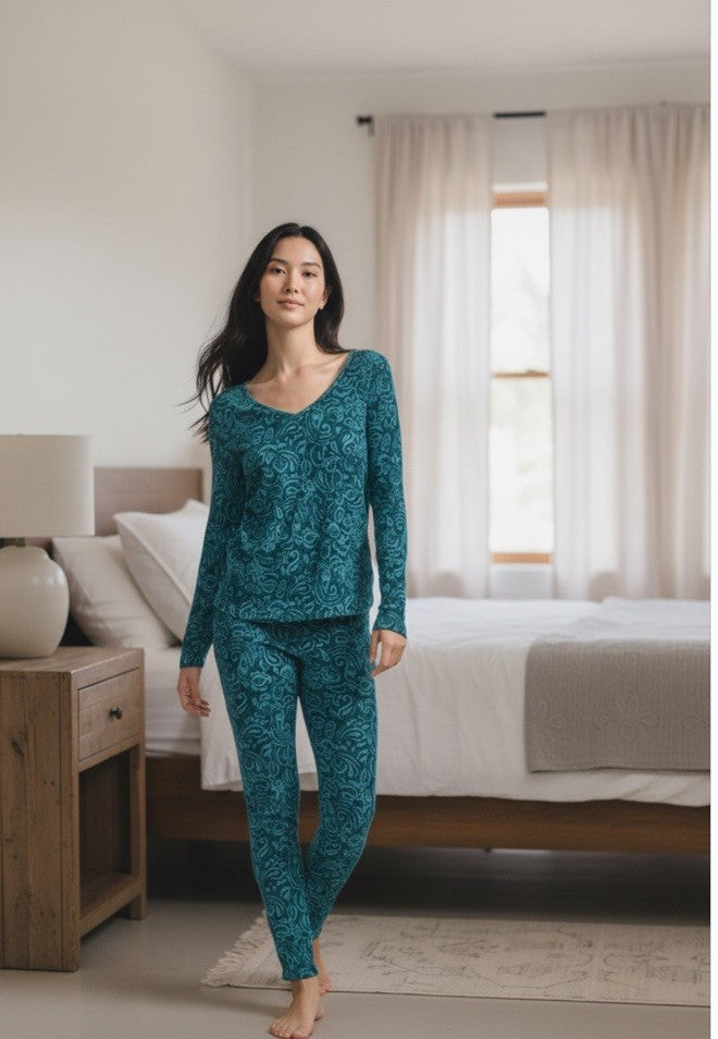 Splendid Women's 2-Pc. Printed Legging Pajamas Set Multicolored XS