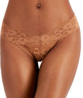 I.N.C. International Concepts Lace Thong Underwear Lingerie XXL Carbon Brownie 