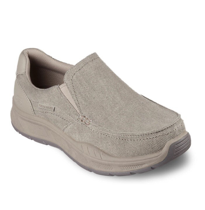 Skechers Men's Cohagen Canvas Slip On Shoe  Color Toupe 16941S Size 9 New