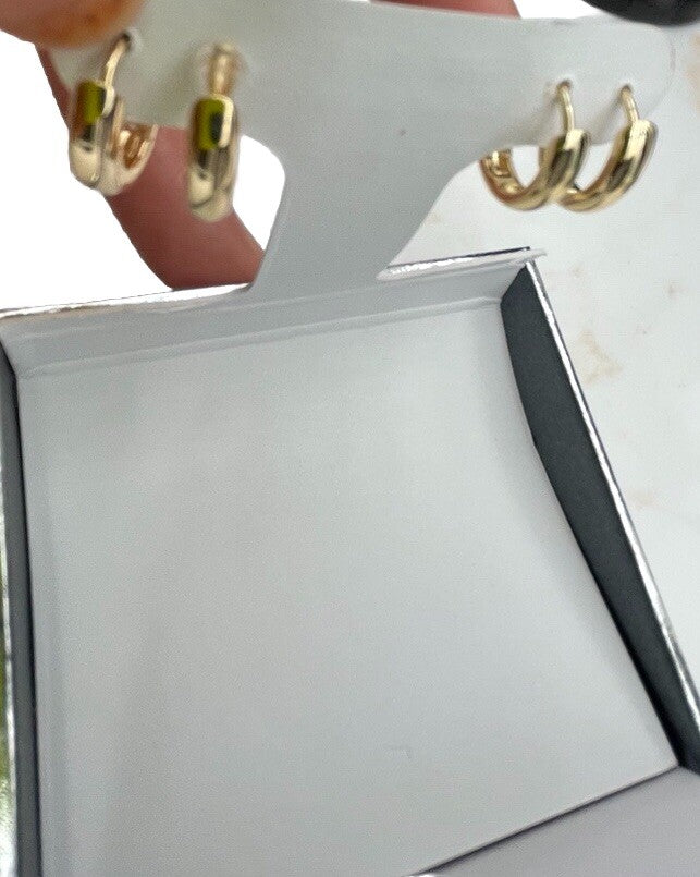 And Now This 18k Gold Over Brass Earrings 