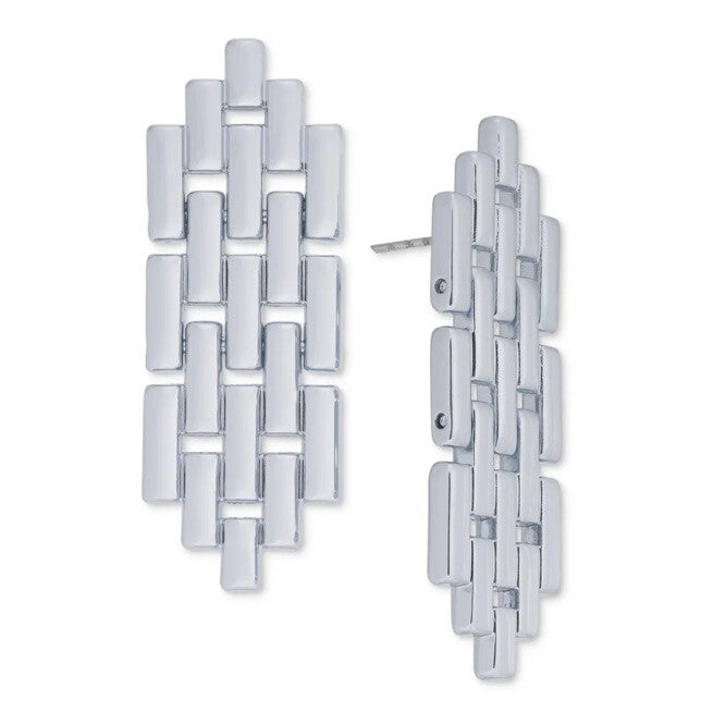 On 34th Chain Link Statement Drop Earrings