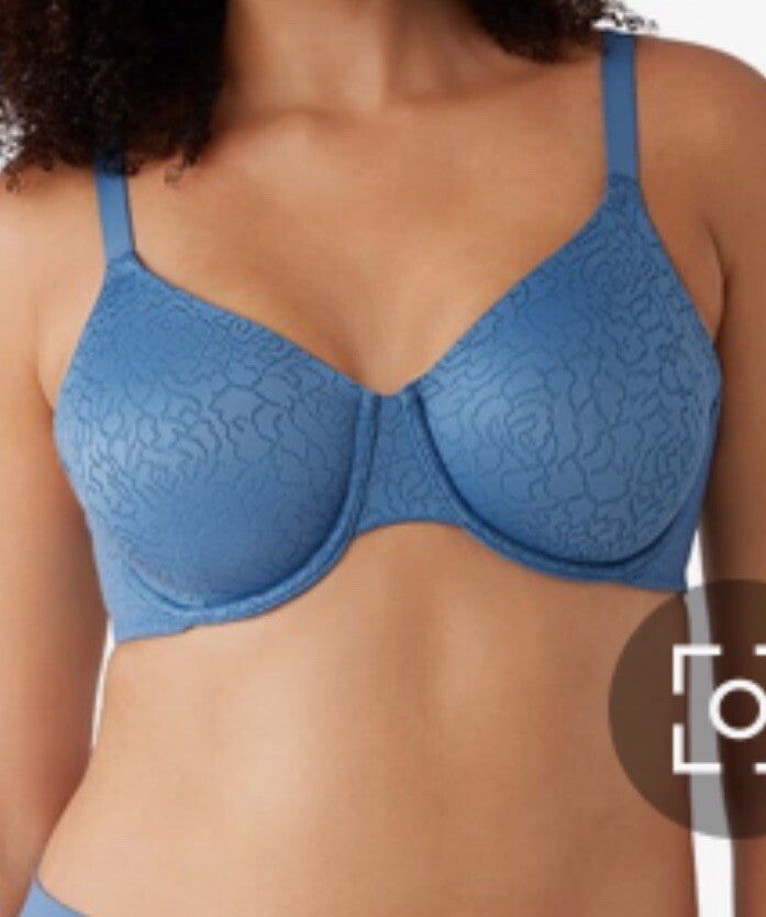 WACOAL 855345 "INSIDE JOB" UNDERWIRE Coronot Blue  SIZE 32DDD