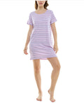 Roudelain Women's Printed Short-Sleeve Sleepshirt - Abilli Stripe, S