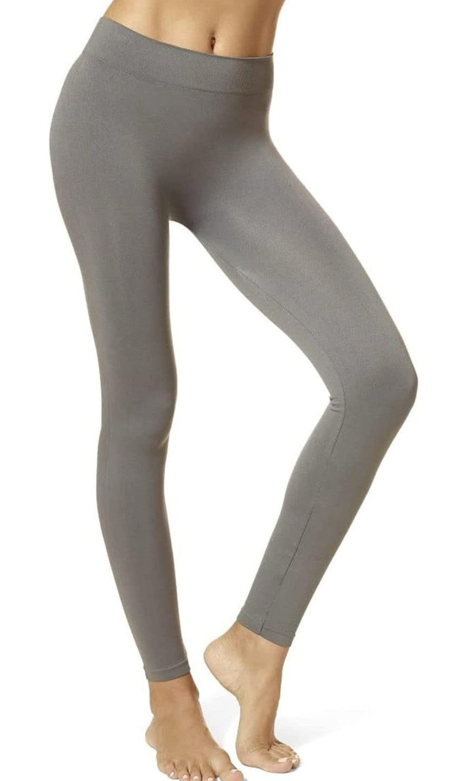 Women HUE Women's Seamless Leggings Grays Size S/M