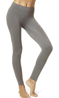 Women HUE Women's Seamless Leggings Grays Size S/M