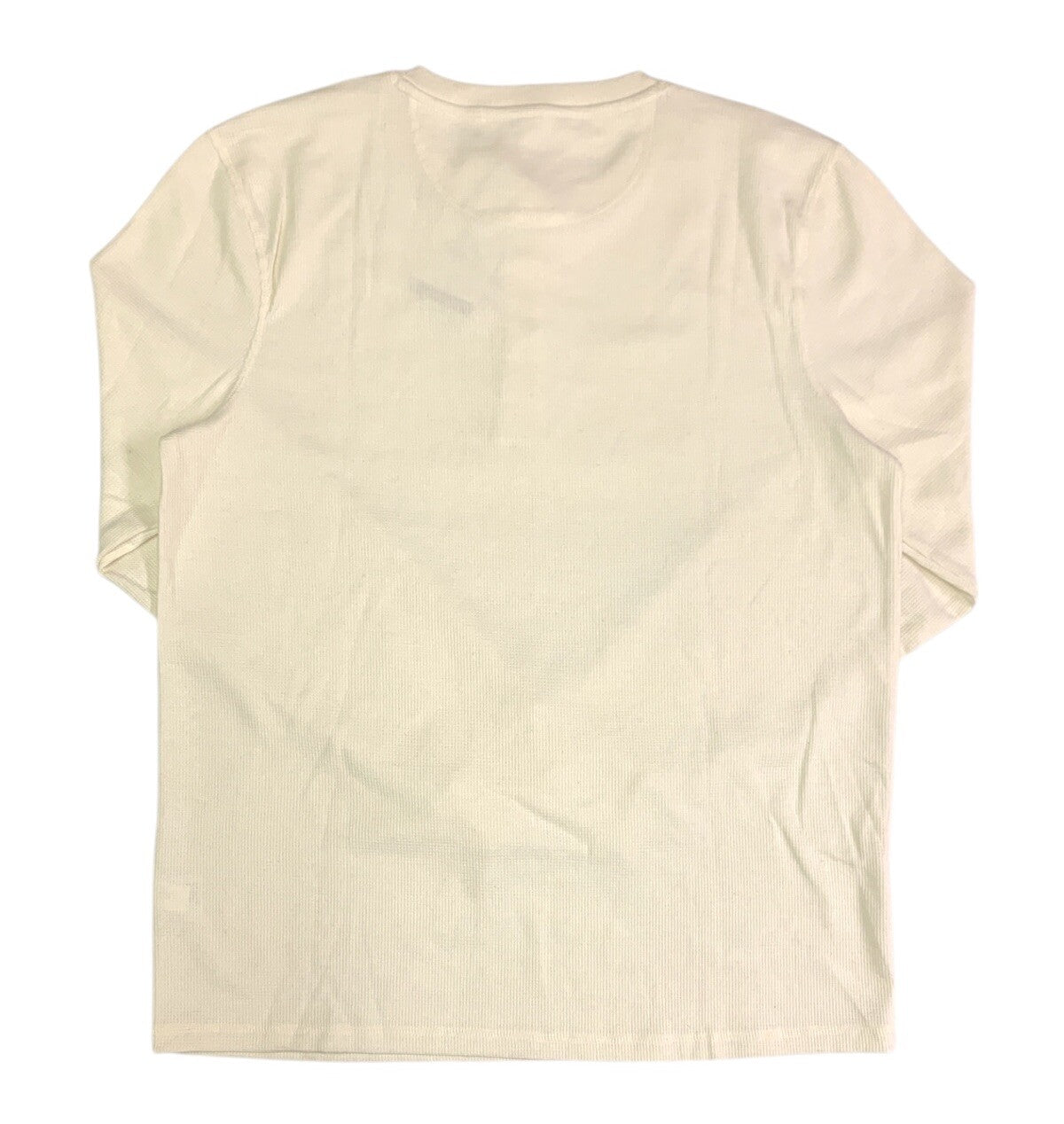 Thermal Henley Classic Fit Waffle Knit Fabric Washed For Softness Stretch 