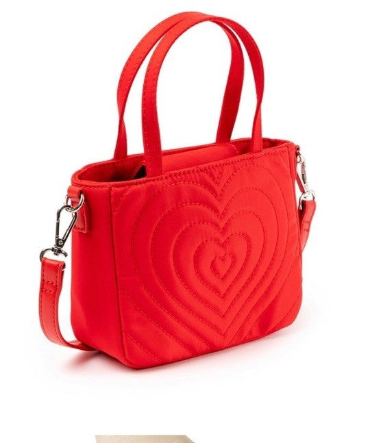 Heart Mini Tote Bag And Crossbody