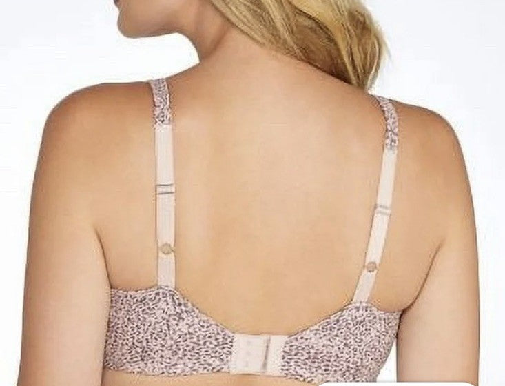 Bali Passion for Comfort Seamless Underwire Minimizer Bra 3385 Rose Animal 38D