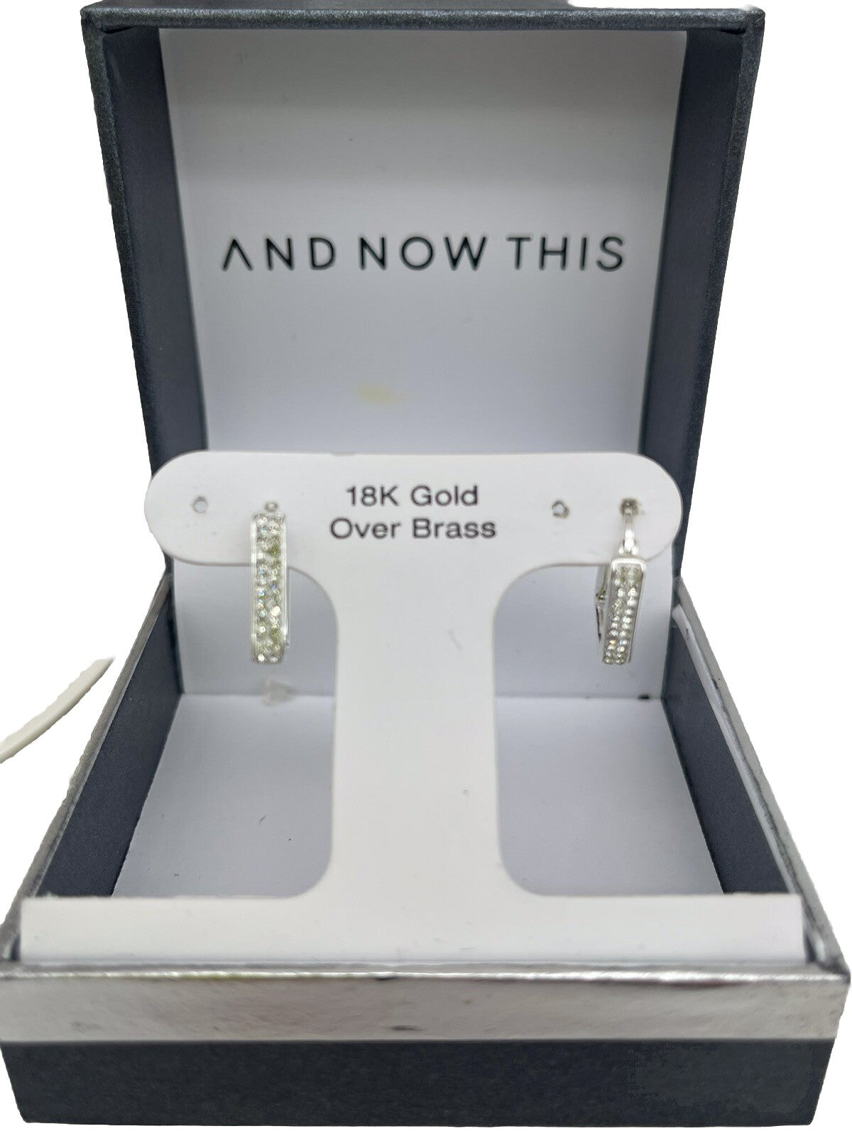 And Now This Earrings 18 K Gold Over Brass