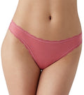 b.tempt'd by Wacoal Women's Inspired Eyelet Thong, Slate Rose, MEDIUM