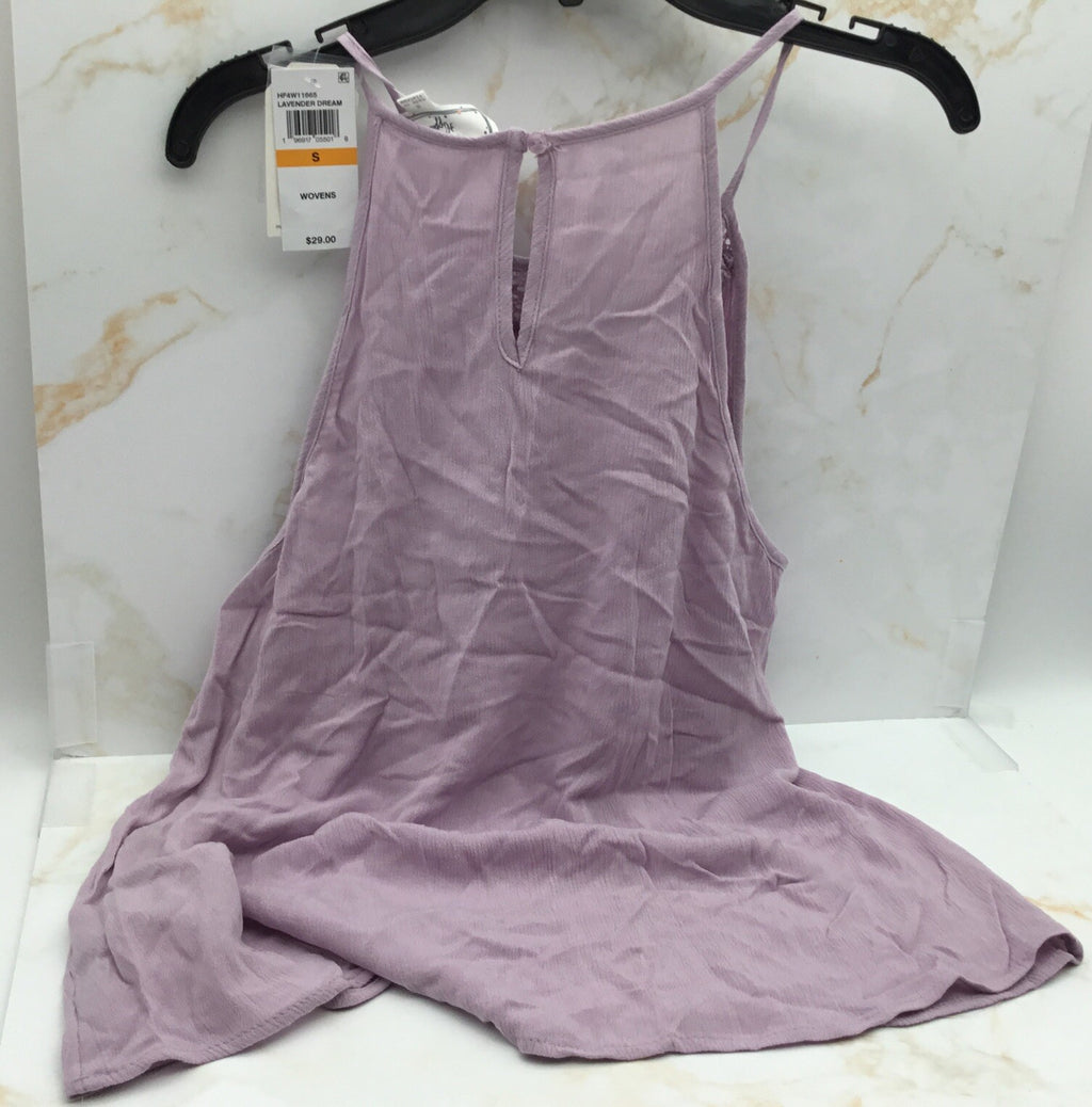 Hippie Rose Juniors Crochet Trim High Neck Tank Top Small