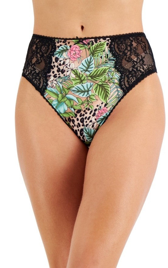 INC International Concepts High Waist Bikini Underwear Jungle Leopard XL