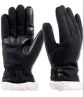 ISOTONER Womens Microsuede Water Repellent Gloves SmarTouch Black L/XL