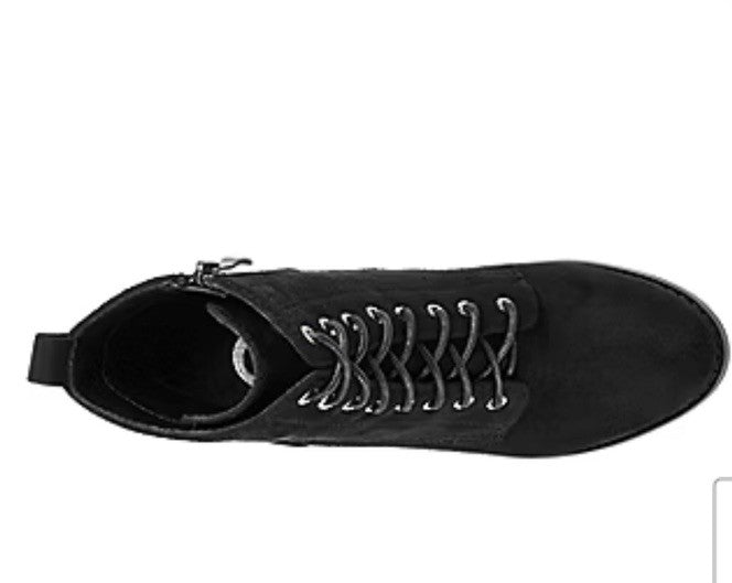 Journee Collection Women's Lace Up Boot BAYLOR Black Size 61/2