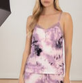 Midnight Bakery Women's Sunny Print Hacci Cami-Tap Top SNY145 (Top Only) M