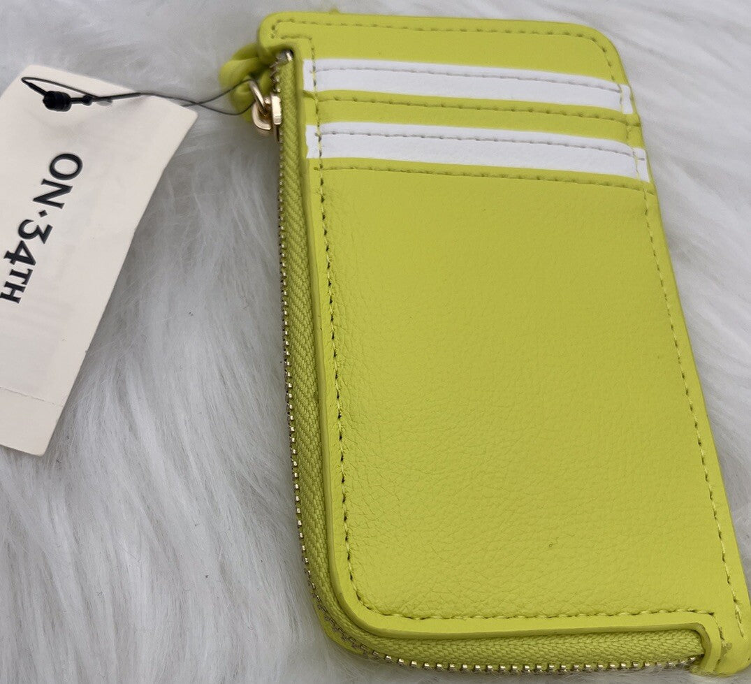 On 34th One Size Ramonah Small Wallet Lemon/white 