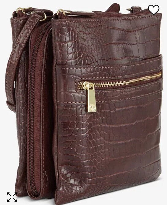Small Croc Dasher Crossbody, Exclusively at Macy's