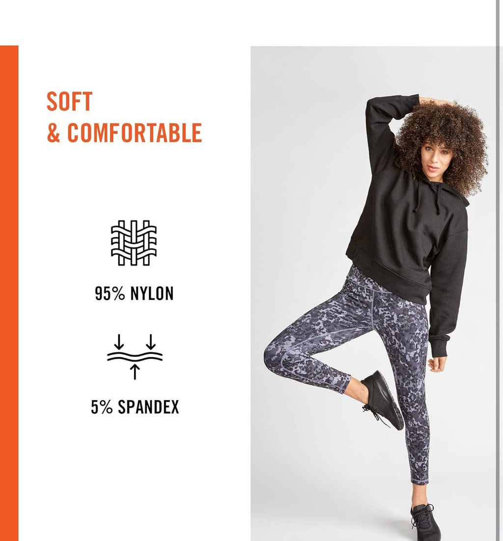 Women HUE Women's Seamless Leggings Grays Size S/M