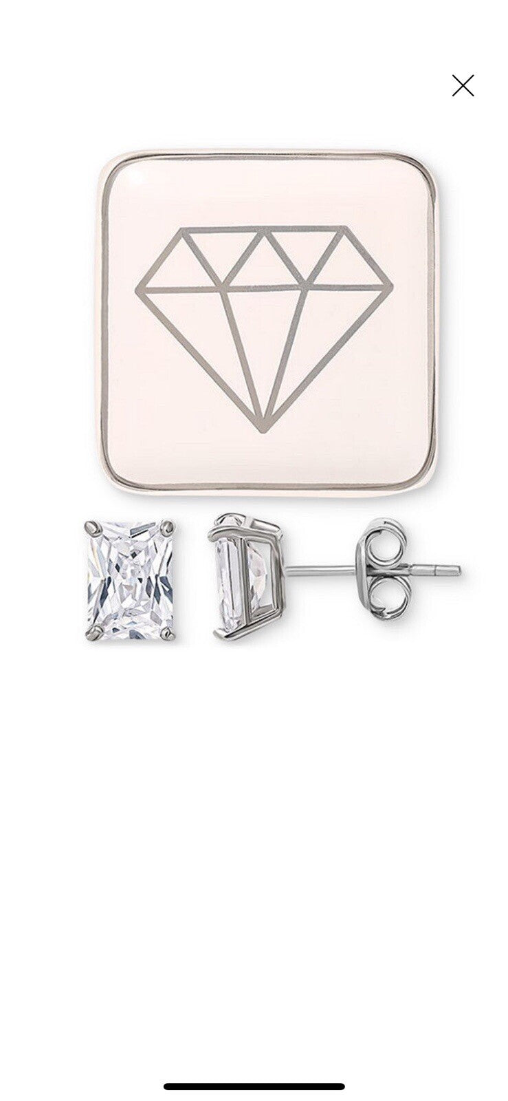 Sterling Silver Cubic Zirconia Earrings From Macys 