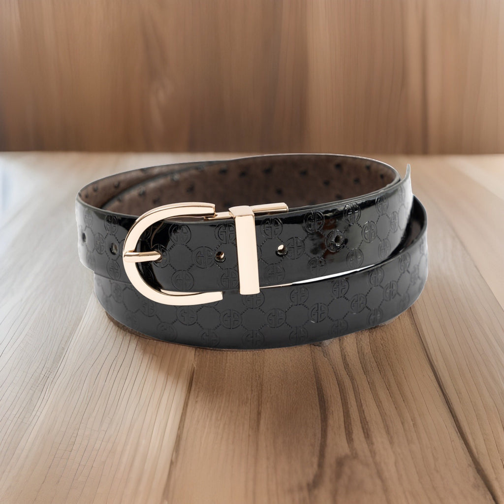 Giani Bernini Reversible Belt Black Chocolate Large