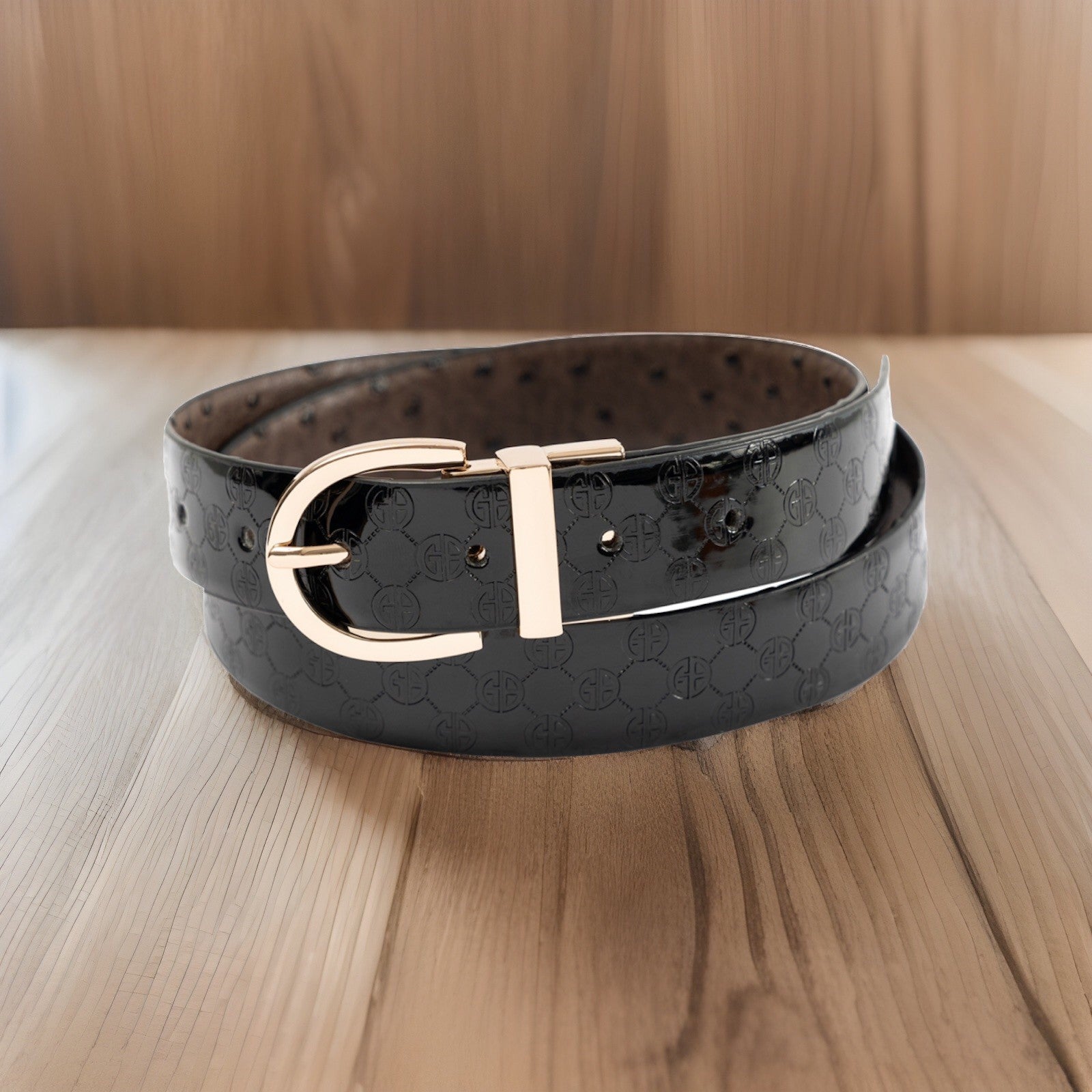 Giani Bernini Reversible Belt Black Chocolate Large