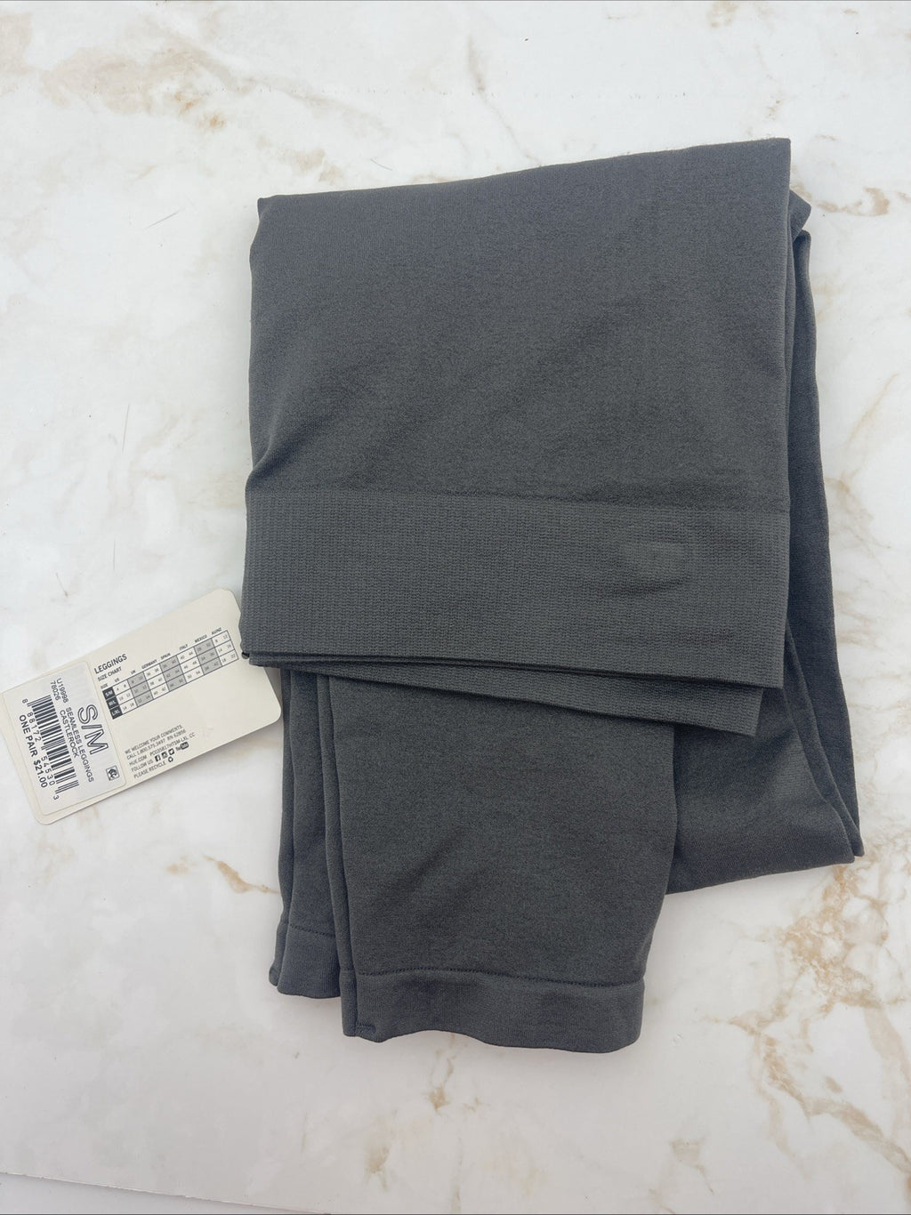 Women HUE Women's Seamless Leggings Grays Size S/M