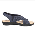 Easy Street Women's Claudia Comfort Wave Sandals Navy/Gore 71/2 M