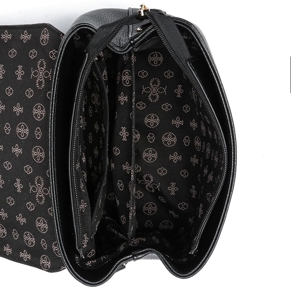 Crossi Like Dreams Jasmine Bowtie Crossbody Bag Black Gold