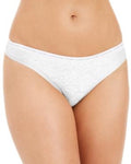 Calvin Klein CK One Cotton Singles Thong Underwear QD3783 White S